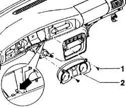 Разборка панели приборов